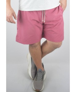 Short elastano Mescla Tactel Extra Grande Plus Size praia Vermelho